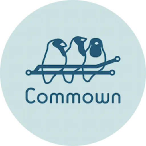 Logo de la coopérative Commown, qui propose de la location de matériel informatique et mobile sans option d'achat.